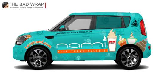 Vehicle wrap design, full van